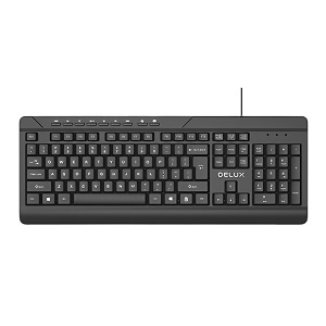 Delux K7010 USB multimedia Keyboard With Bangla
