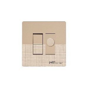 NT blu-ray Chrome Golden 400W Fan Dimmer With Switch