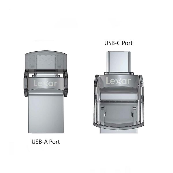 Lexar JumpDrive D35c Dual Port 128GB
