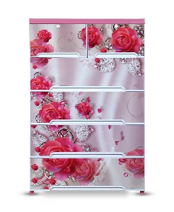 Supreme  Wardrobe (Double-5D)-Rose marble -TEL
