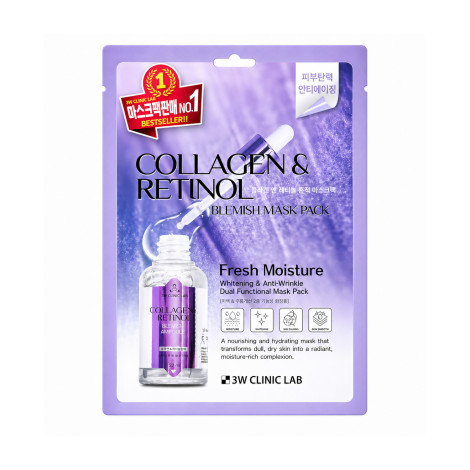 3w Clinic Collagen & Retinol Blemish Mask Pack 25ml (Korea)