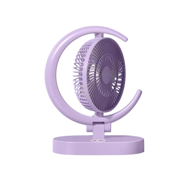 Indiana IRF-869C Foldable Desk Fan with LED Light – Purple