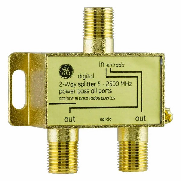 GE Digital 2-Way Coaxial Cable Splitter