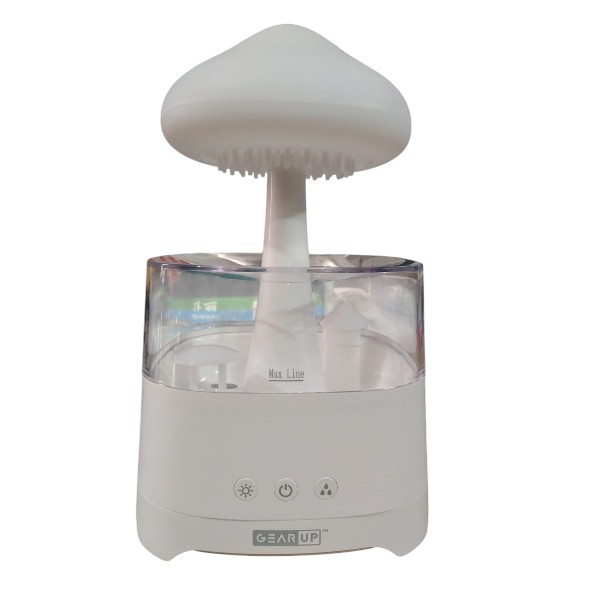 5 IN 1 Bluetooth Speaker Rain Cloud Humidifier, switchable 7 colors, 450ml capacity super quiet, intelligent anti-dry function