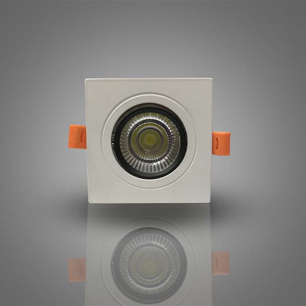 Conceal LED Spot Light 7 Watt Warm 3000K Body Square Color White