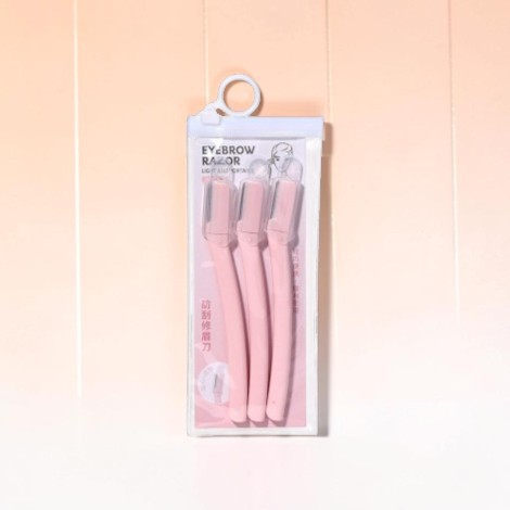Lmltop Light & Portable Eyebrow Razor 3-Piece Multicolor Set