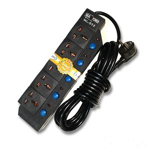 Abc Line ST-512 Individual Switch, Multiplug 5 Port Extention Socket