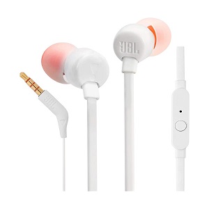 JBL TUNE 110 Wired In-Ear White Earphone