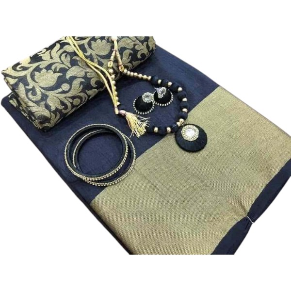 (4 Color) Monika Silk Sharee Combo