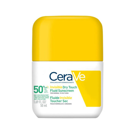 CeraVe Invisible Dry Touch Fluid Sunscreen SPF50+ 50ml (France)