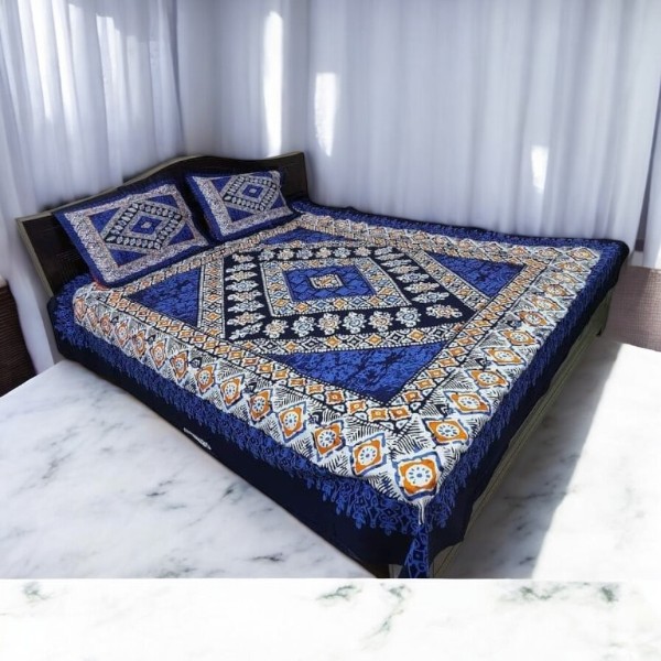 Exclusive 100% Cotton Bed Sheet 7.5 feet by 8 feet