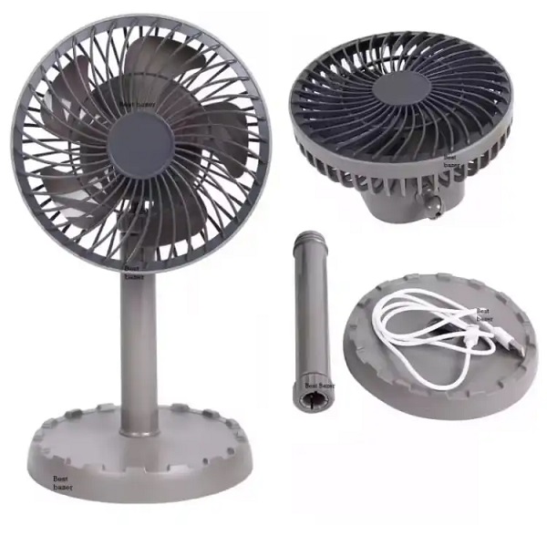 Joy Super JY-2218 Professional Rechargeable Portable Mini Table Fan