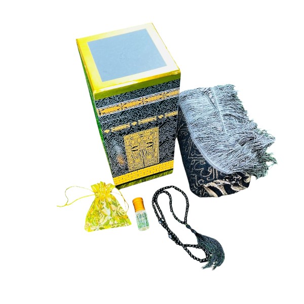 Prayer Mat, Tasbeeh and Attar combo pack with Premium Box