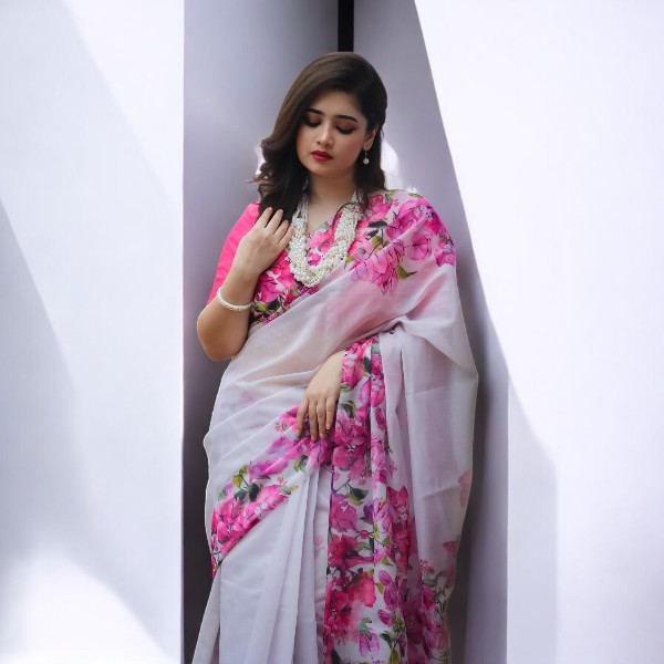 Chanduri Silk New Saree with Blouse Piece