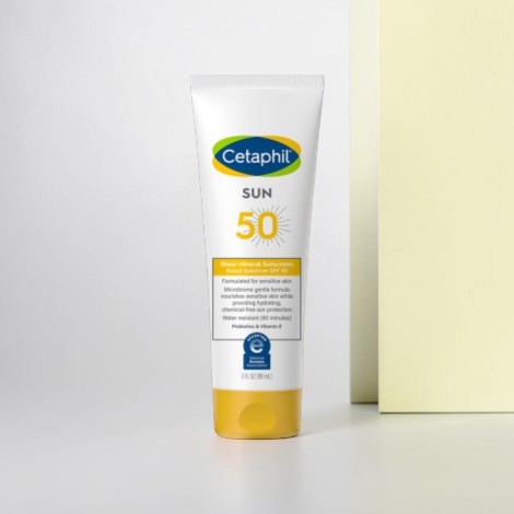 Cetaphil Sheer Mineral Sunscreen Broad Spectrum SPF50 89ml (USA)