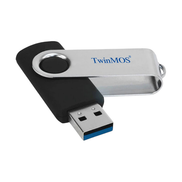 Twinmos X3 128GB USB 3.2 Black-Silver Pen Drive