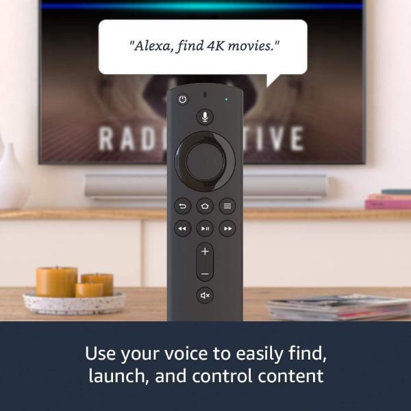 Amazon Fire TV Stick 4K streaming device with Alexa Voice Remote