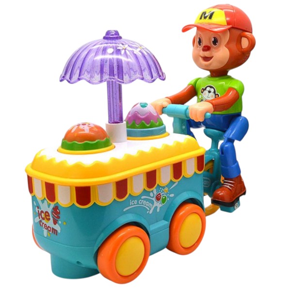 Bump And Go Monkey Ice Cream Toy for Kids