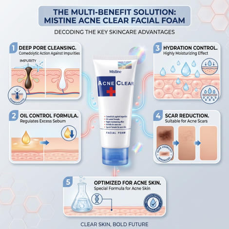 Mistine Acne Clear Facial Foam 85g (Thailand)