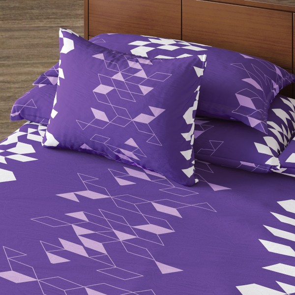 Regal Bed Sheet-310 (Purple Sparkle)