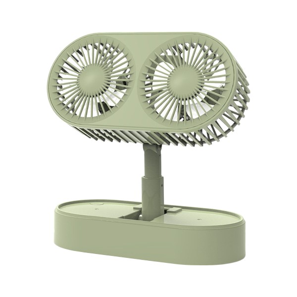 Double Motor Folding Table Top Fan