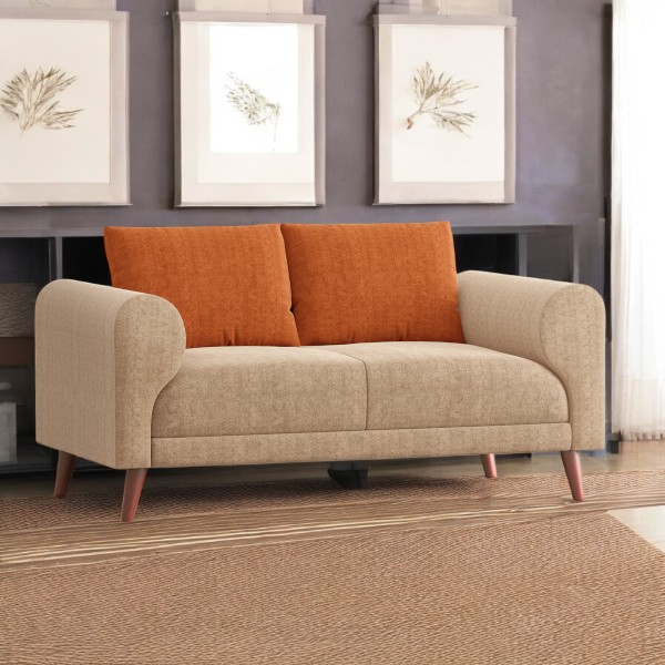 Regal Wooden Double Sofa-Tokyo