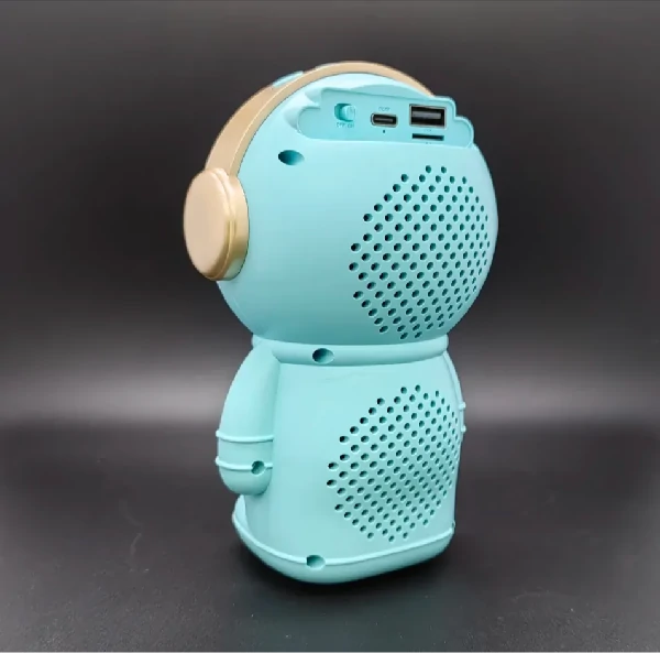 Wrader X808 Wireless Stereo Woofer Bass Cute Gift Astronaut Loud Portable Creative Active Bass Rgb Light Bluetooth Speaker