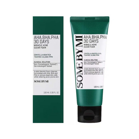 Some By Mi AHA BHA PHA Miracle Acne Clear Foam 100 ml (Korea)