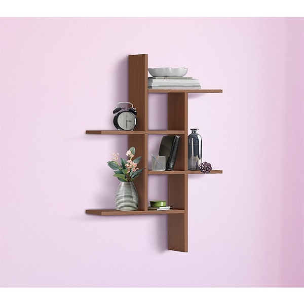 Regal Wooden Wall Hanging Shelf