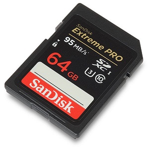 SanDisk 64GB Extreme PRO SDXC UHS-I Memory Card