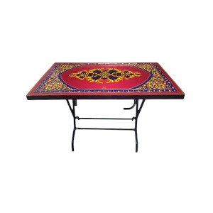 Deco Classic Table 4 Seat S/L Print Stone Black