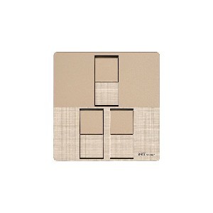 NT blu-ray Chrome Golden 3 Gang 1/2 Way Switch