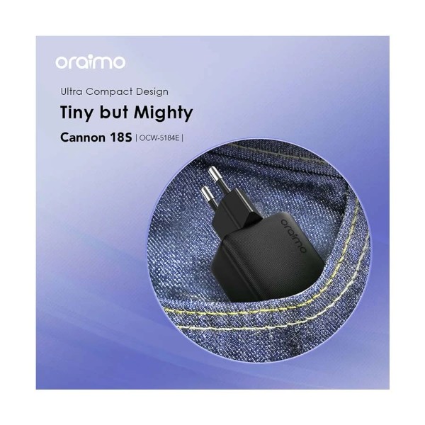 Oraimo Cannon 18S USB 18W Black Charger