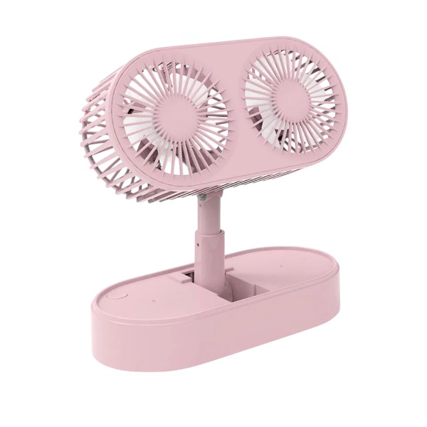Double Motor Folding Table Top Fan