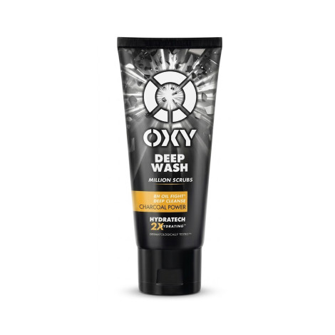 Oxy Deep Wash Million Scrubs Charcoal Power Face Wash 100g (Vietnam)