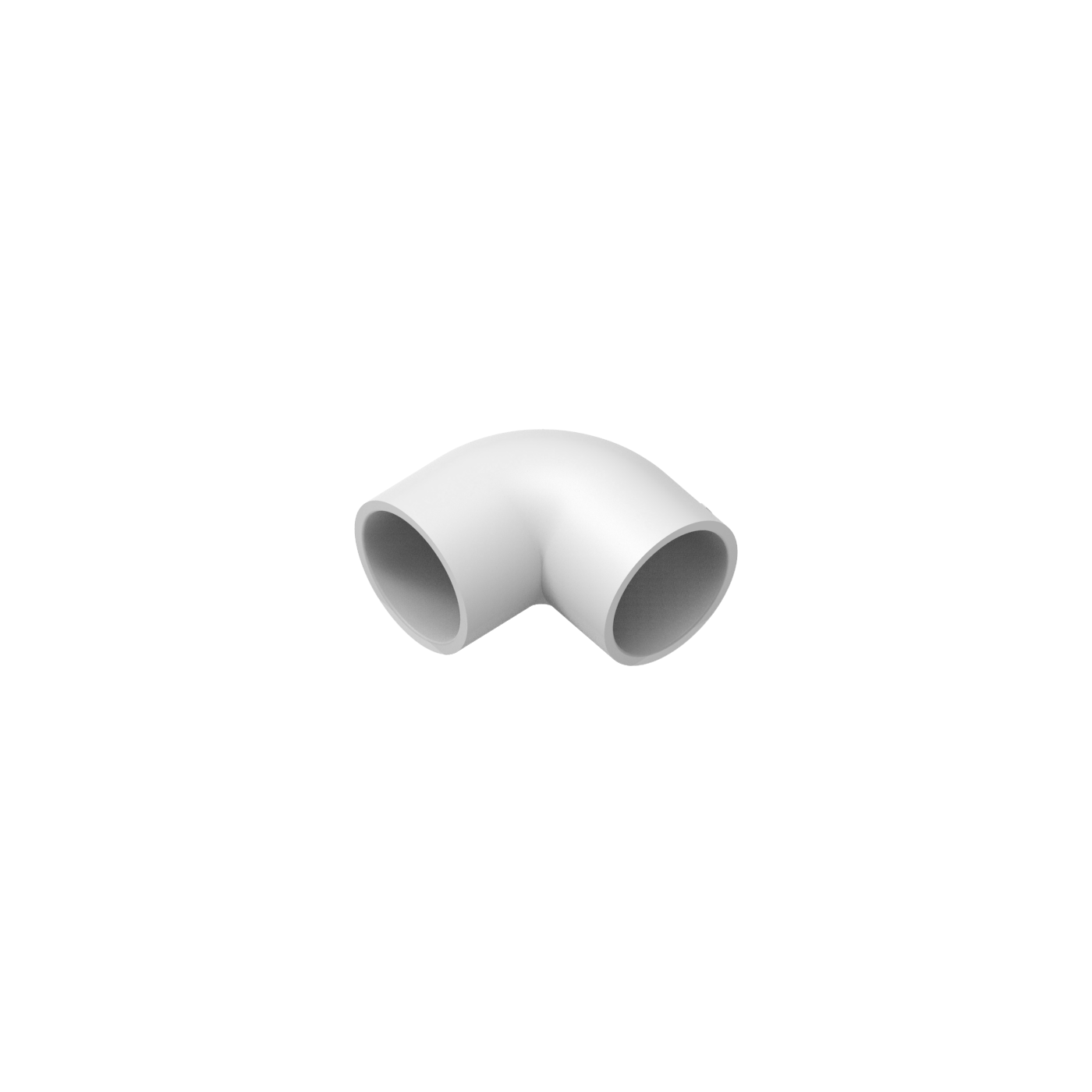 ¾" PVC Elbow White Color