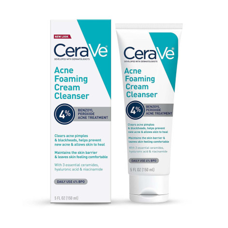 CeraVe Acne Foaming Cream Cleanser 150ml (USA)