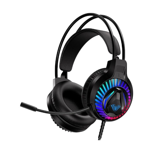 Aula S605 Wired Double Port Black Over-Ear Gaming Headphone