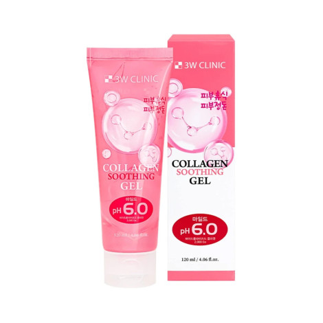 3W Clinic pH 6.0 Collagen Soothing Gel 120ml (Korea)