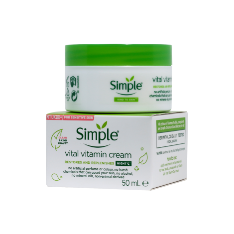 Simple Kind To Vital Vitamin Night Cream 50ml (Hungary)