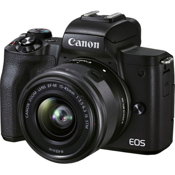 Canon EOS M50 Mark II 24.1MP With 15-45MM IS STM Lens 4K WI-FI Mirrorless Camera