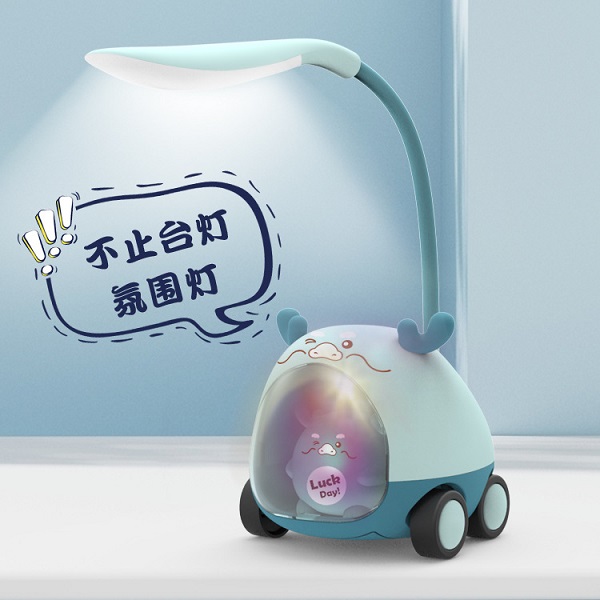 LED Plastic Night Lamp On Wheel