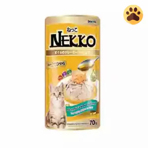Foodinnova Cat Food Nekko Tuna Topping Salmon In Gravy