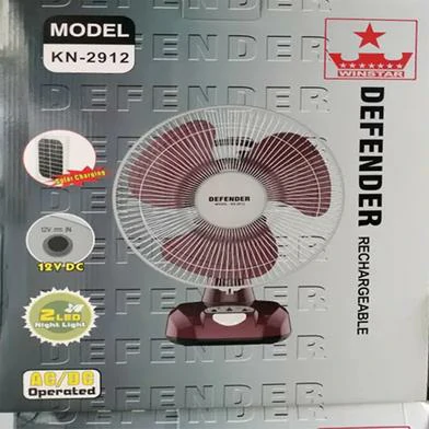 Defender 2912 Rechargeable Multi-Function 12 Fan - Maroon