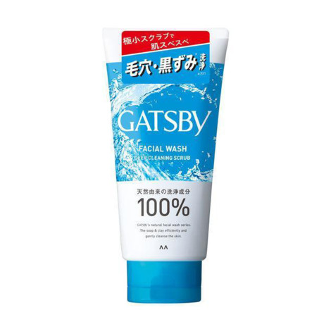 Gatsby facial wash deep cleaning scrub 130g (Indonesia)