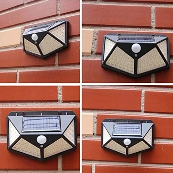 LED Bright Outdoor Solar Lights with Motion Sensor Solar Powered Wireless Waterproof Night Spotlight