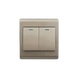 NT blu-ray Primo Golden 2 Gang 1 Way Switch