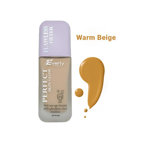 Everly Perfect Skin Glow Flawless Filter Foundation SPF15 - Warm Beige (China)