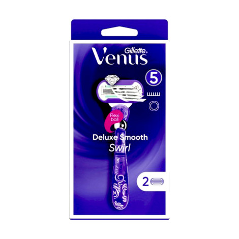 Gillette Venus Flexi Ball Deluxe Smooth Swirl  Razor 2 Blades (USA)