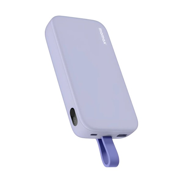 Momax PD5 20,000mAh 22.5W Power Bank with Type-C Cable – Purple
